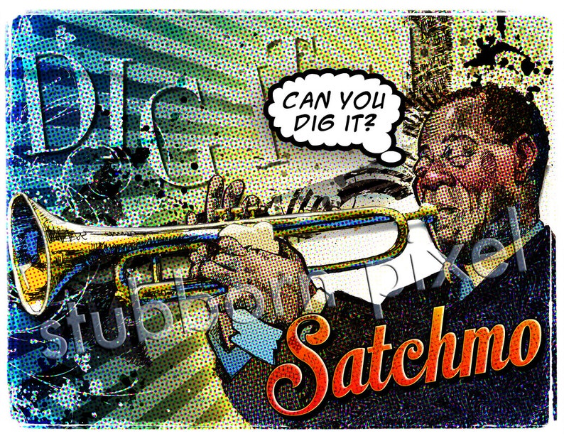 SATCHMO Greeting Card, Blank card image 3