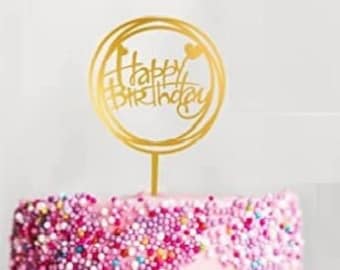 Happy Birthday Cake topper/Party decor