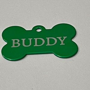 Dog/Cat Tags laser engraved with pets name and owner phone number on the back. image 2