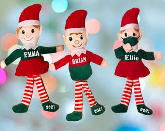 Christmas Elf 2023 personalized | Holiday Elf | Personalize Name & Year | Personalized Christmas Elves 2023 | with or without Mask