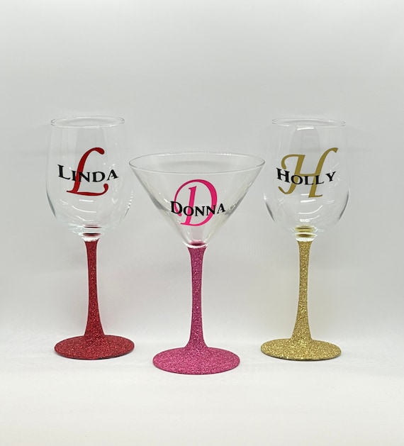 Personalized Martini Glasses