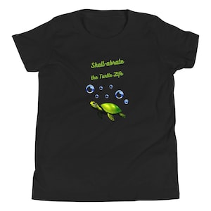 Shell-abrate the Turtle Life Youth Short Sleeve T-Shirt