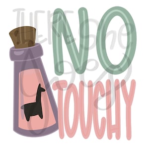 No Touchy PNG File, Digital Kuzco, Emperor&#39;s New Groove Sublimation