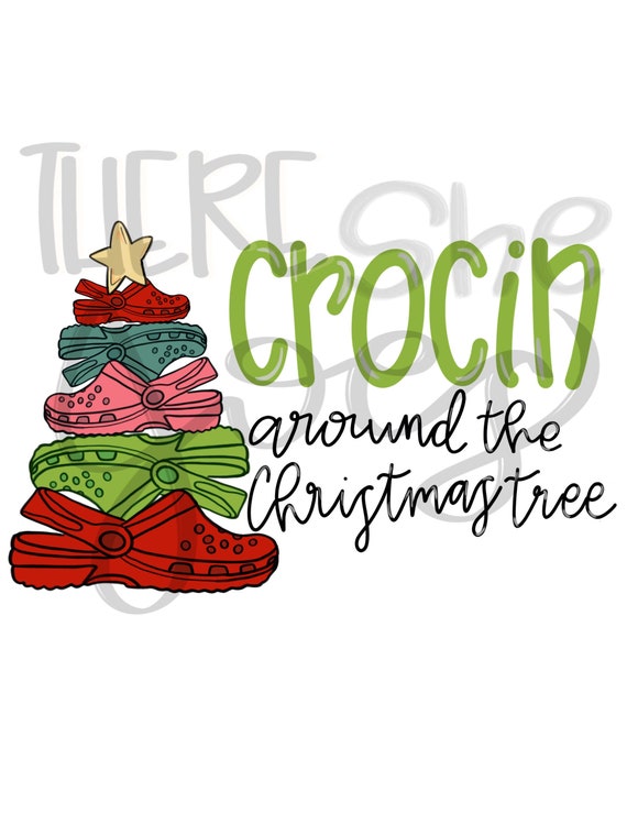 Download Crocin Around The Christmas Tree Png File Watercolor Etsy