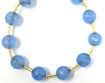Large blue Jade bracelet
