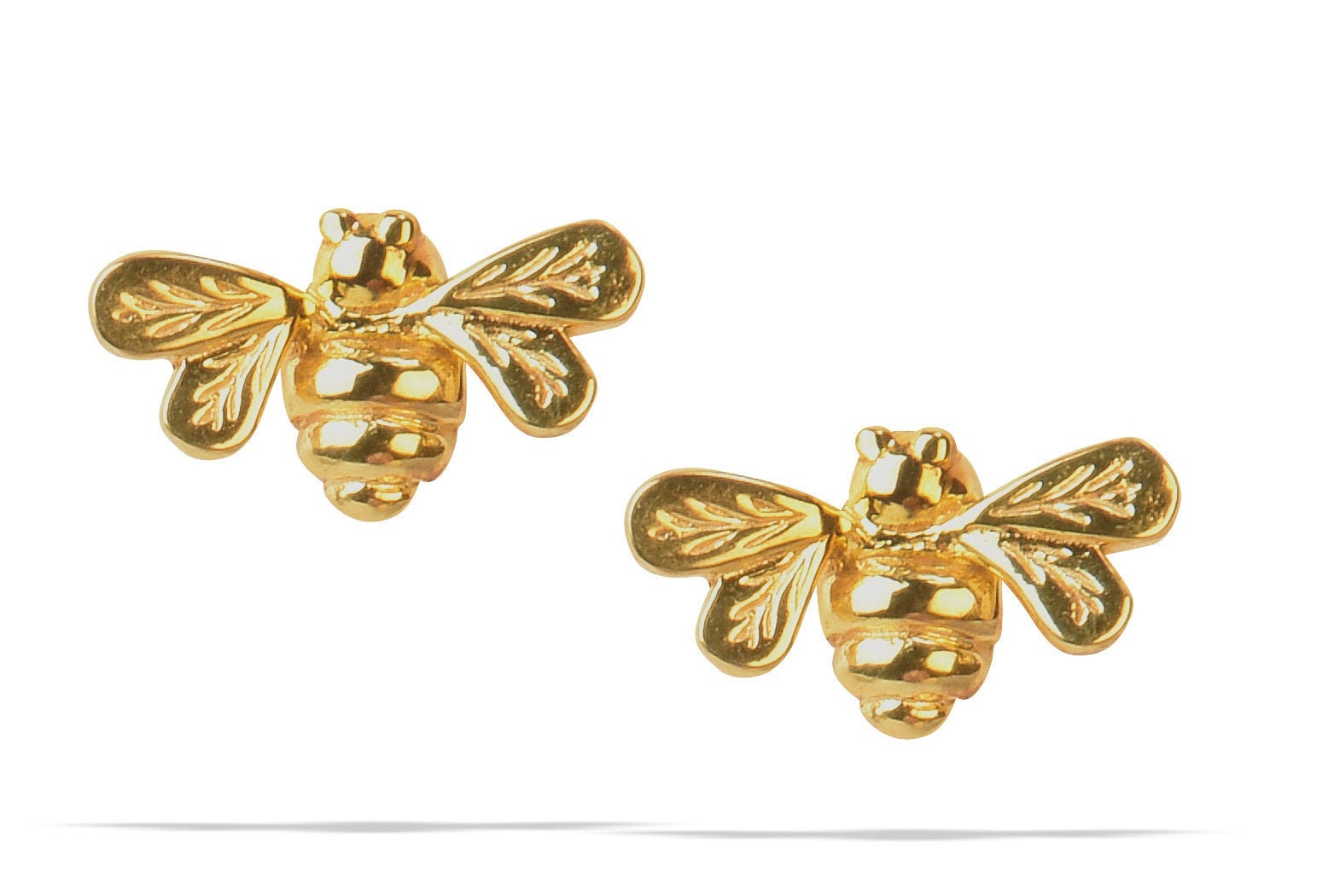 Golden Bee Stud Earrings main image 0
