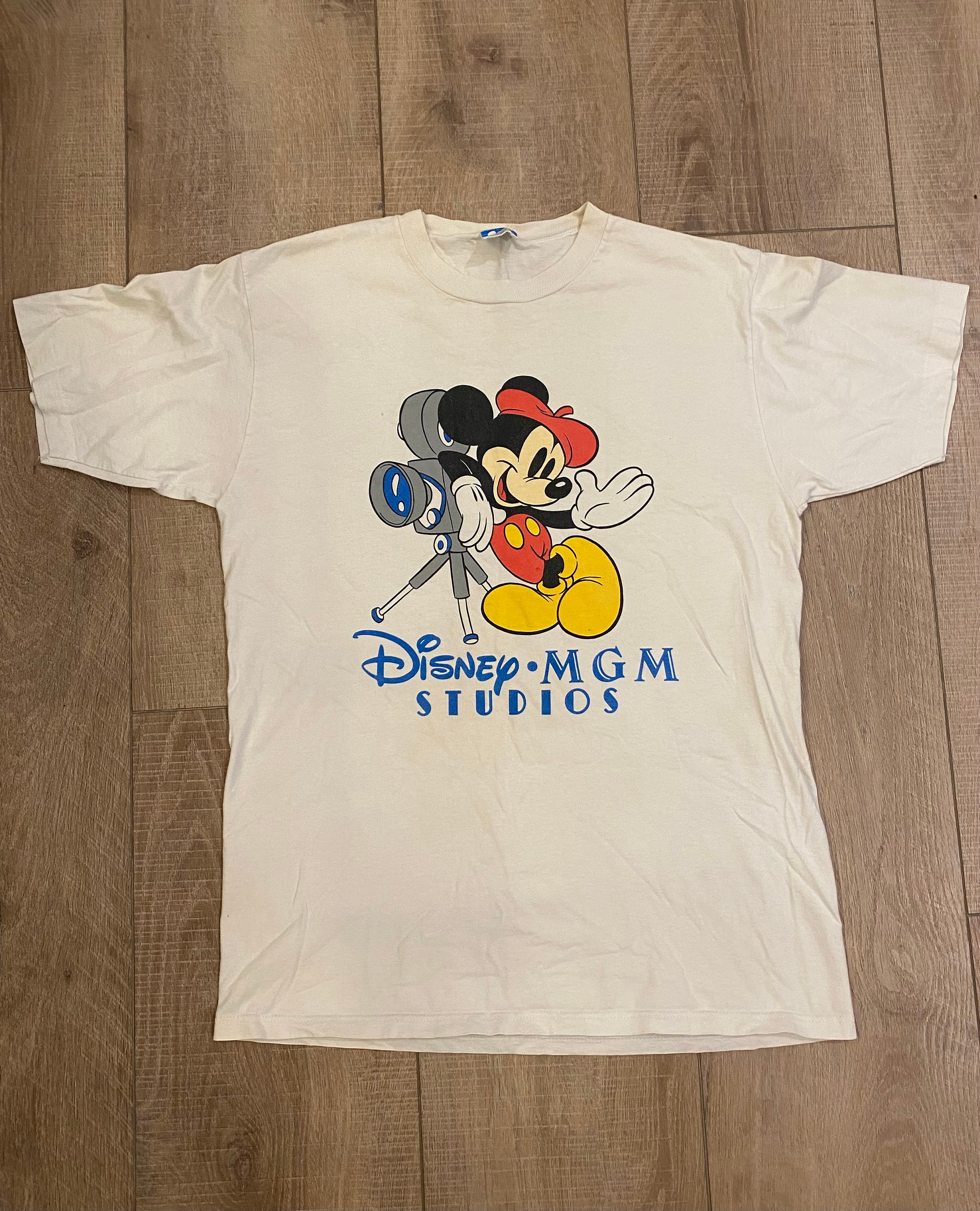80s～90s ディズニーMGM STUDIOS Tシャツ 鬼フェード　XL 90s Disney タワー・オブ・テラー Tシャツ 鬼フェード XL
