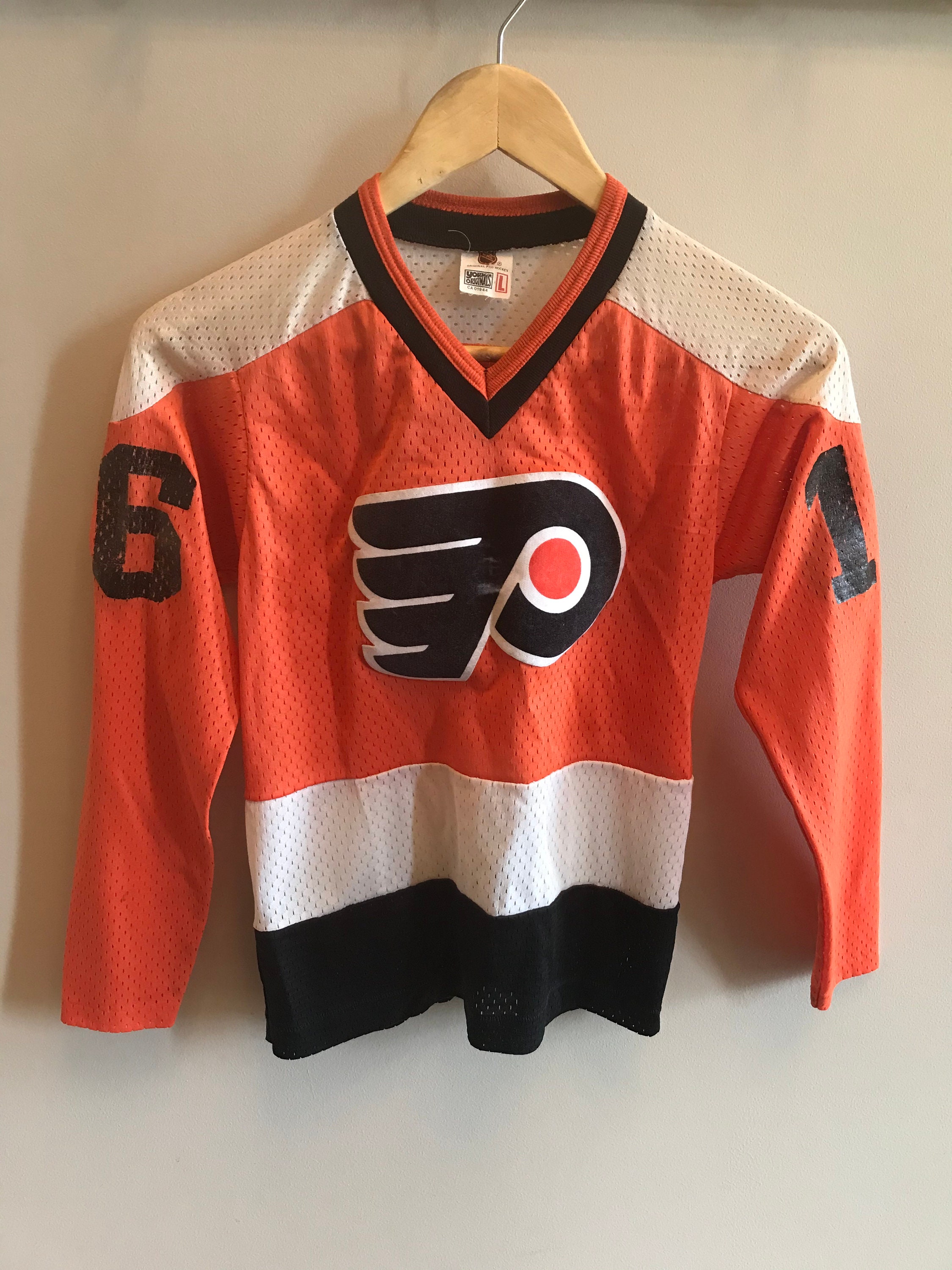 Vintage Philadelphia Flyers Hockey Jersey Youth LARGE 80s 