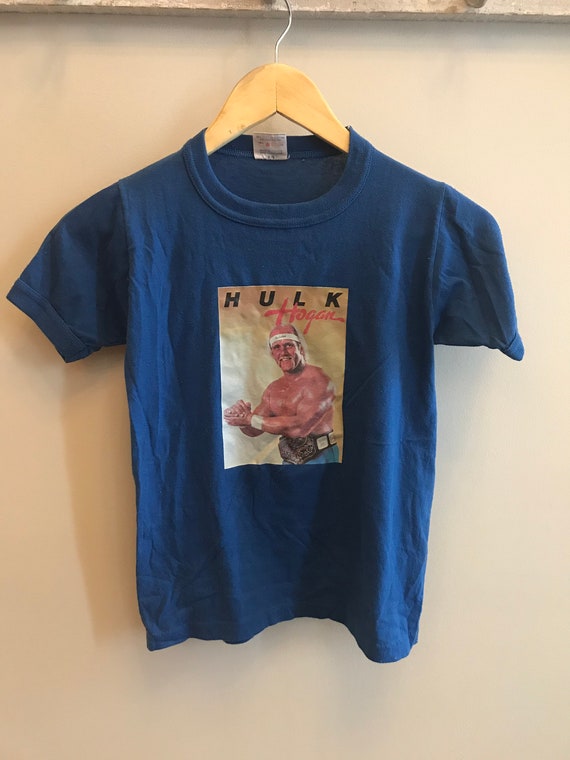 Vintage Hulk Hogan ringer shirt - 1980s - iron on… - image 1