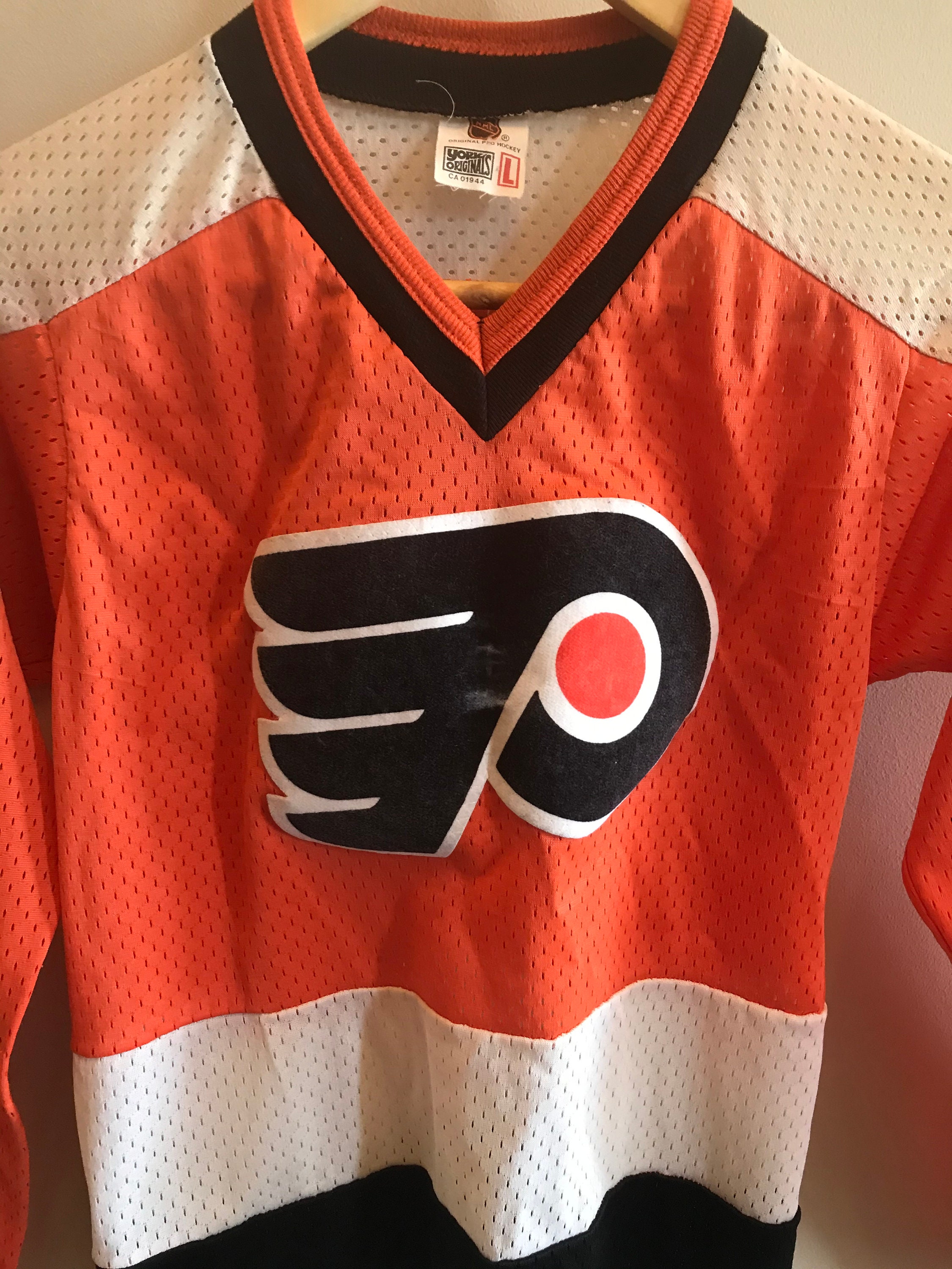 Vintage Philadelphia Flyers Hockey Jersey Youth LARGE 80s 