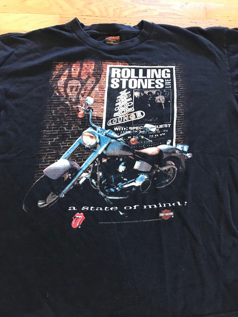 rolling stones harley davidson shirt