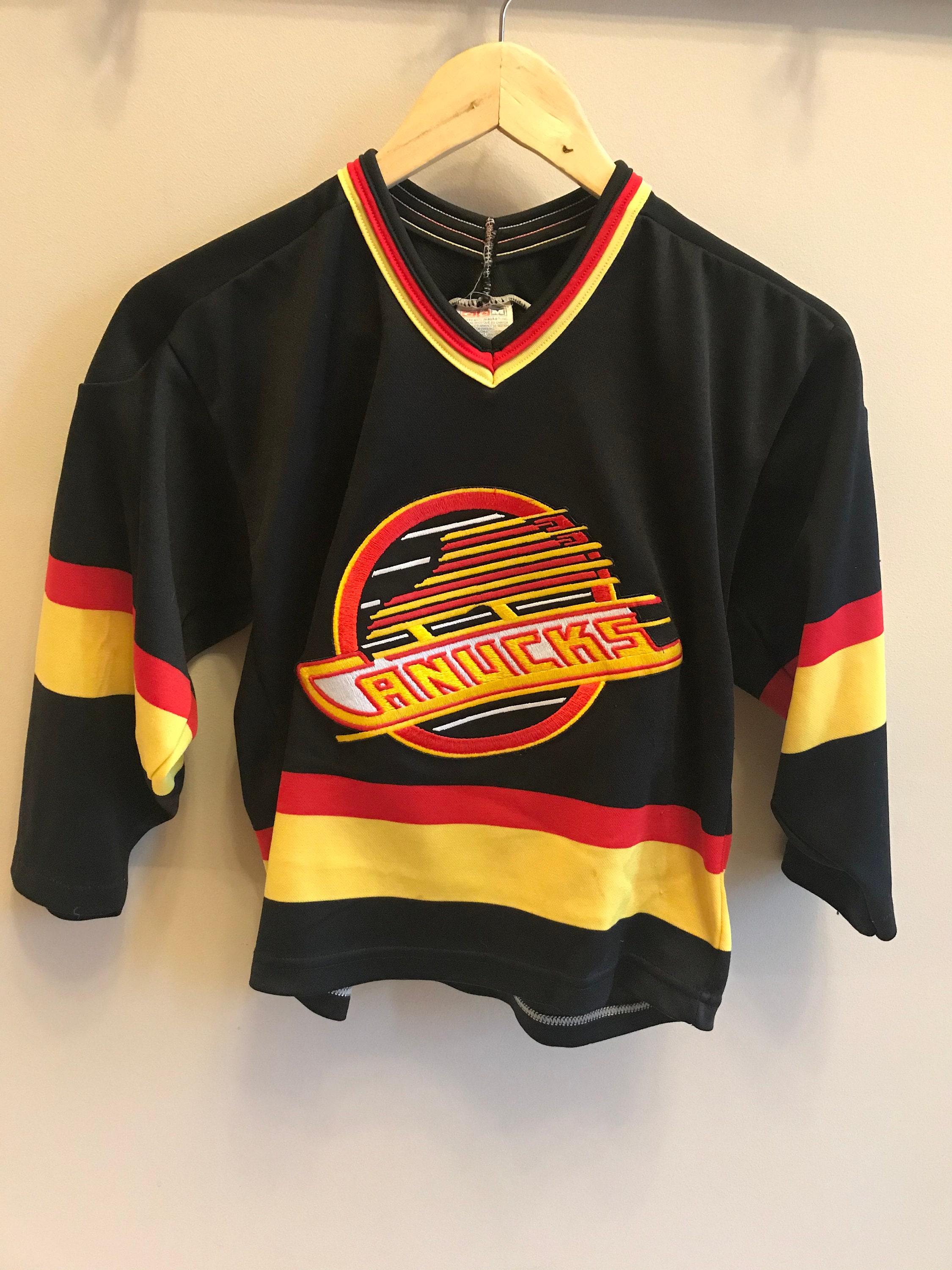 vancouver canucks pavel bure ccm nhl hockey jersey size XL used black  authentic