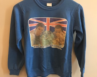 Vintage The British Bulldogs sweatshirt - Rare - Size 14 (Youth LARGE) - WWF - Titan Sports - crewneck - Tag Team