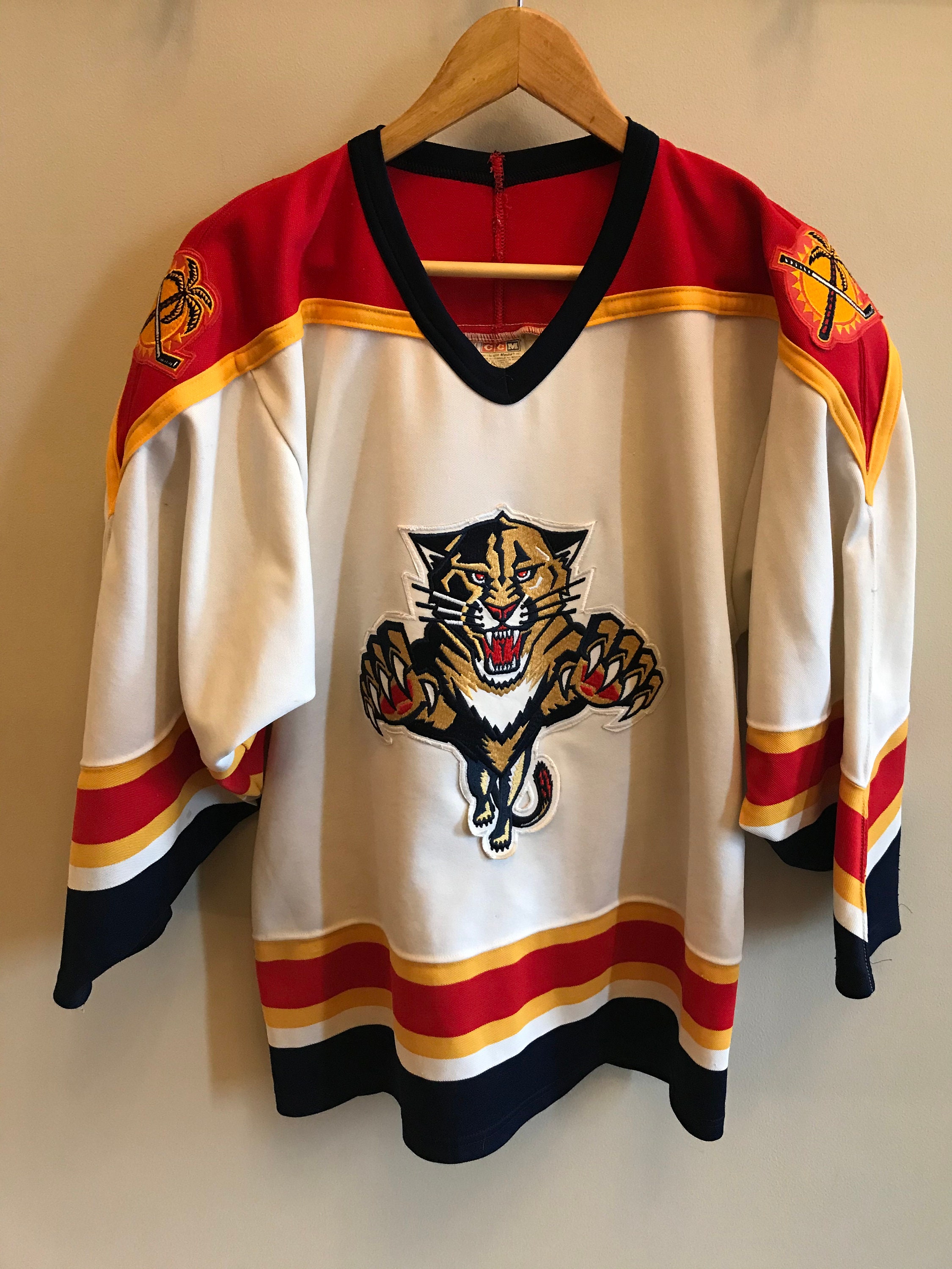 Vintage CCM Florida Panthers Jersey SIGNED!!! Kids L/ XL for Sale