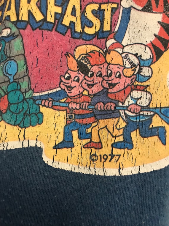 Vintage Stick Up For Breakfast kids shirt - 1977 - Kids LARGE - bicycle contest - 70’s cereal - Kellogg’s - Rice Krispies - Frosted Flakes View 6