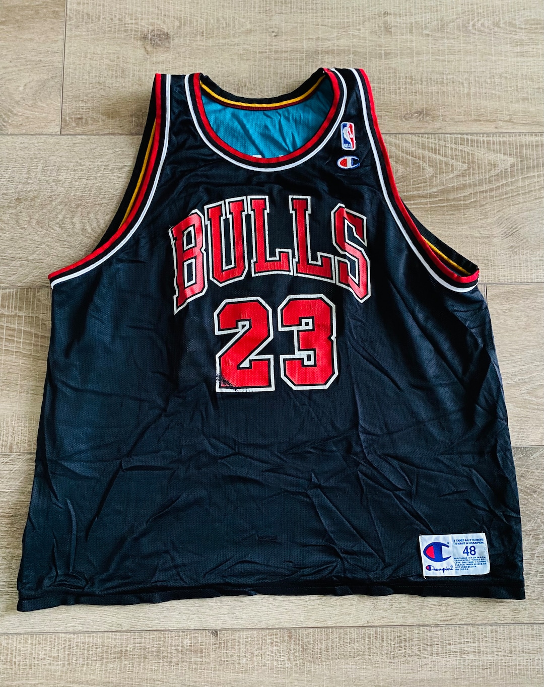 Vintage and Reversible Michael Jordan and Grant Hill Jersey