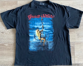 Vintage Great White band shirt - 1991 - XL - Brockum Group tag