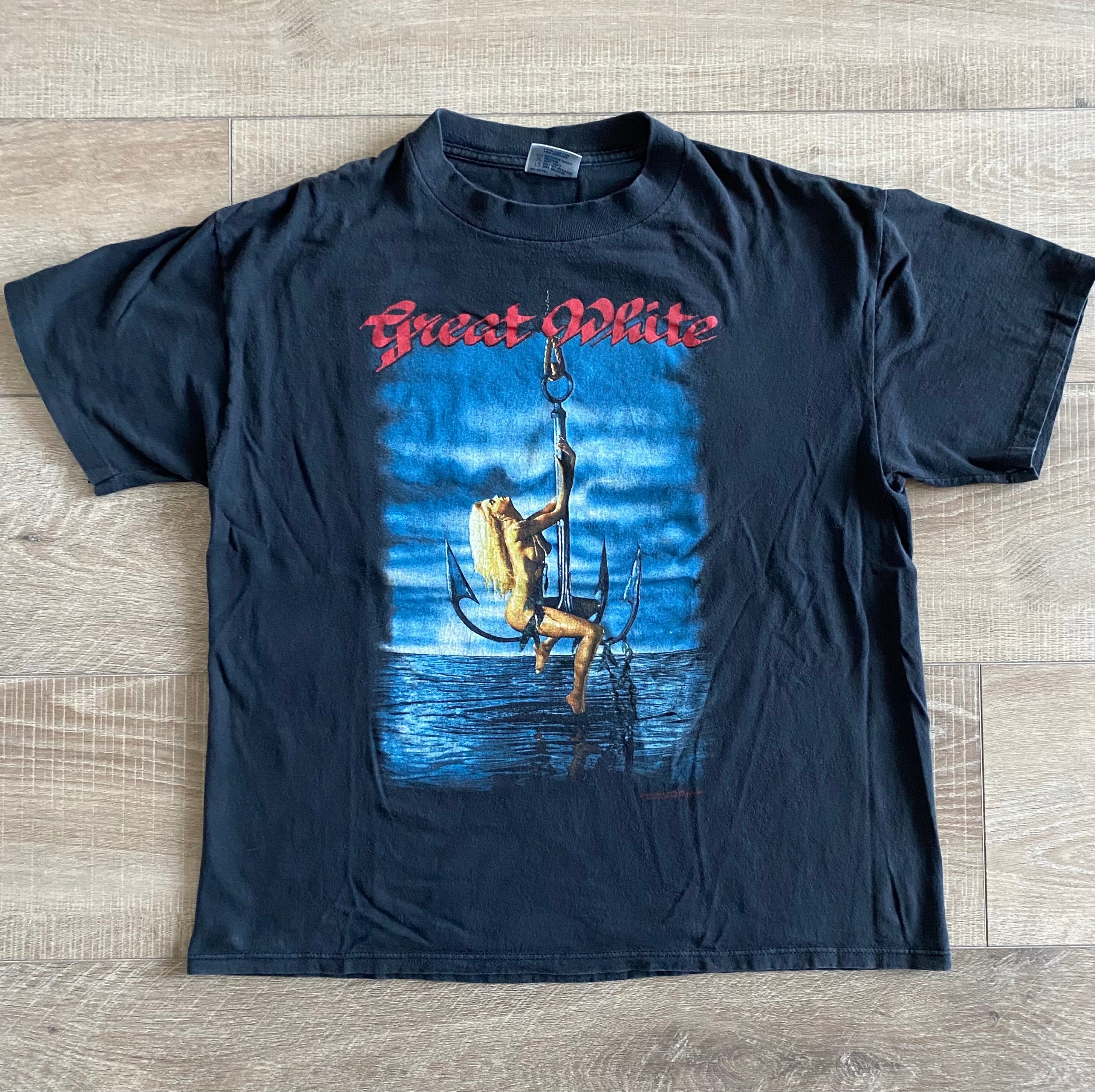 Vintage Tshirt Great White Band T Shirt Collection Great White 
