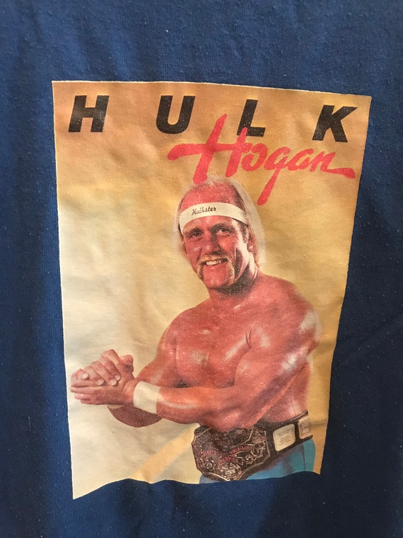 Vintage Hulk Hogan ringer shirt - 1980s - iron on… - image 3