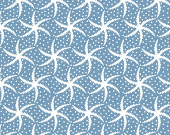Beach Kids Babies on Cream Elizabeth/'s Studio YARD Nautical Fabric