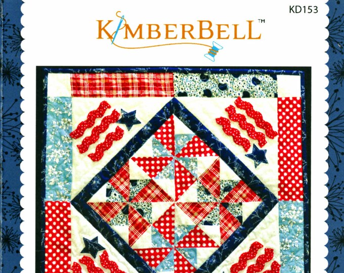 4th of July Table Topper Pattern, KD153 Kimberbell, Stars & Stripes