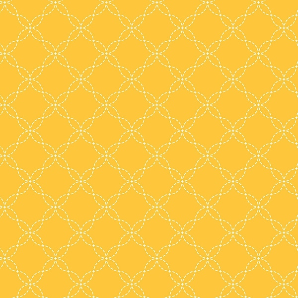 Golden Yellow Lattice Fabric, Maywood Studio KimberBell Basic 8209-S, Yellow Quilt Blender Fabric by the Yard, 100% Cotton