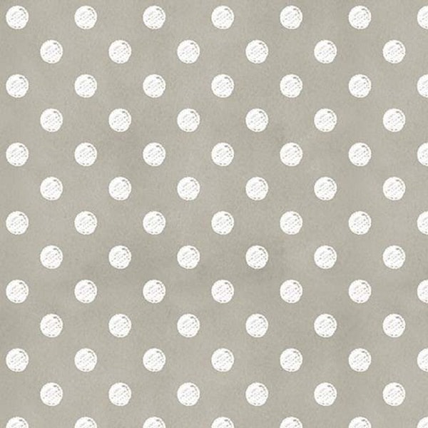 Taupe Dot Fabric, Riley Blake Coffee Chalk C11032 Taupe, J. Wecker Frisch, White & Taupe Dot Quilt Fabric, 100% Cotton