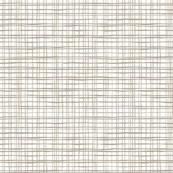 Taupe Sketch Fabric, Paintbrush Studio Between The Lines 22963 Ash,  Light Brown, Khaki, Weave, Hatch Quilt Fabric by the Yard, 100% Cotton