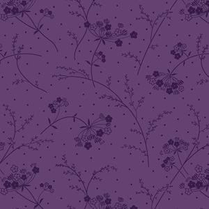 Tone on Tone Purple Floral Fabric, Maywood Studio KimberBell Basics 9394V, Purple Quilt Blender Fabric by the Yard, 100% Cotton image 1