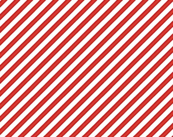 Diagonal Red Stripe Fabric, Henry Glass Timber Gnomies Tree Farm 305-8, Bias Candy Cane Stripe, Christmas Quilt Fabric, 100% Cotton