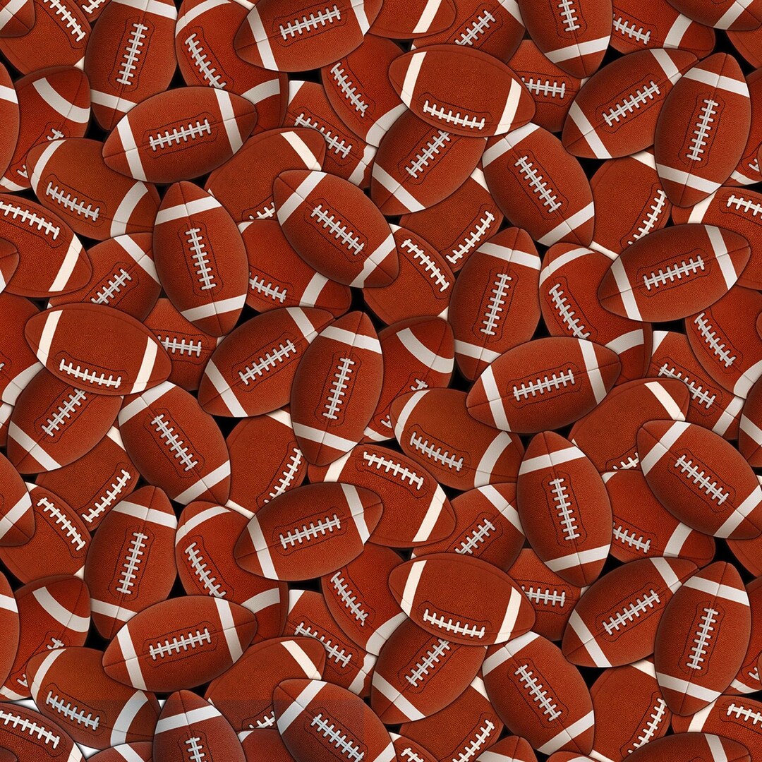 Football Fabric, Sports Quilt Fabric, Timeless Treasures Gail C8342, Football Quilt Fabric by