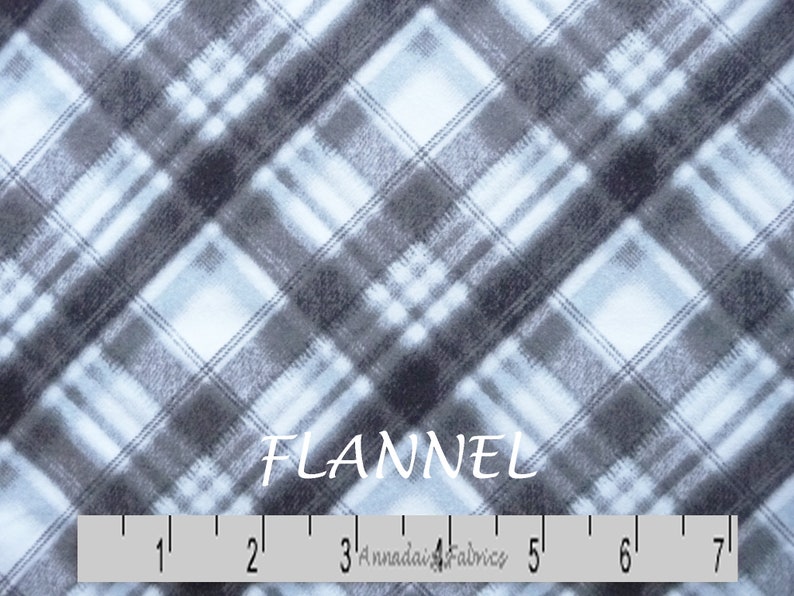 Lumberjack Flannel Black /& Gray Plaid Flannel Kanvas Studio Into The Woods CF 8491F 11 Taupe Diagonal Plaid Quilt Flannel by the Yard