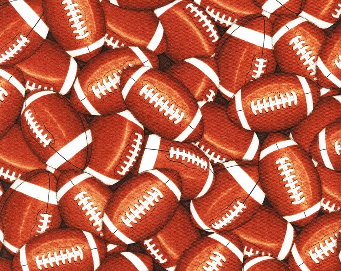 Football Fabric, Sports Quilt Fabric, Timeless Treasures Gail C4822