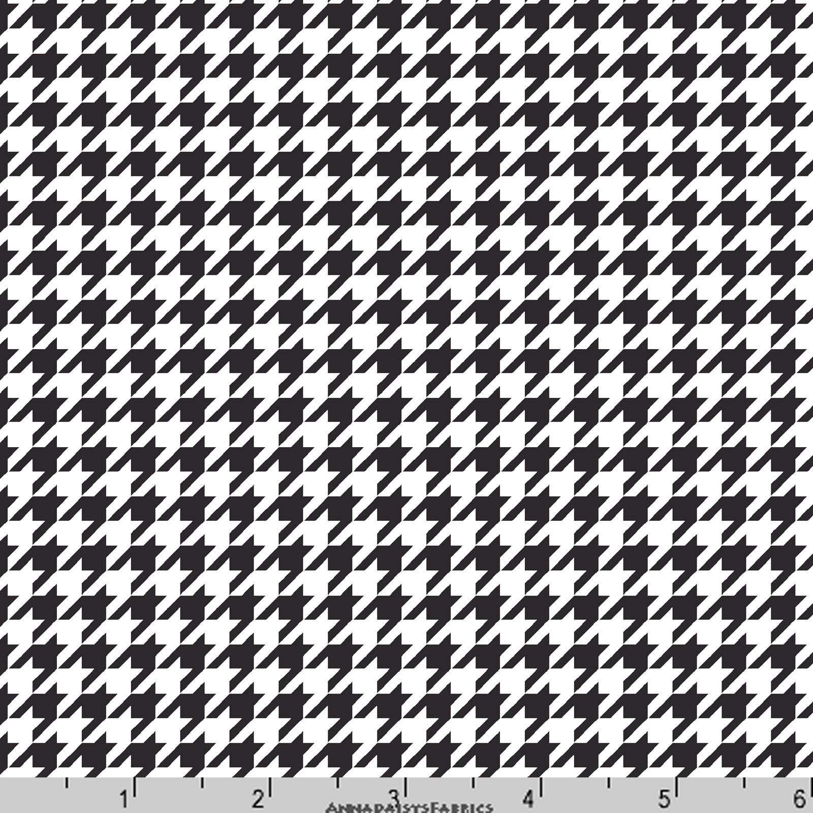 Black Houndstooth Fabric, Maywood Studio, Kimberbell Basics 8206J, Bl…