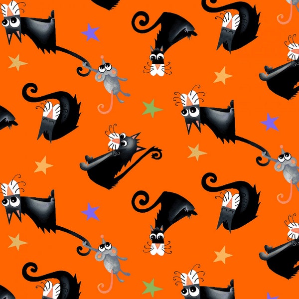 Glow in the Dark Cat Fabric Etsy