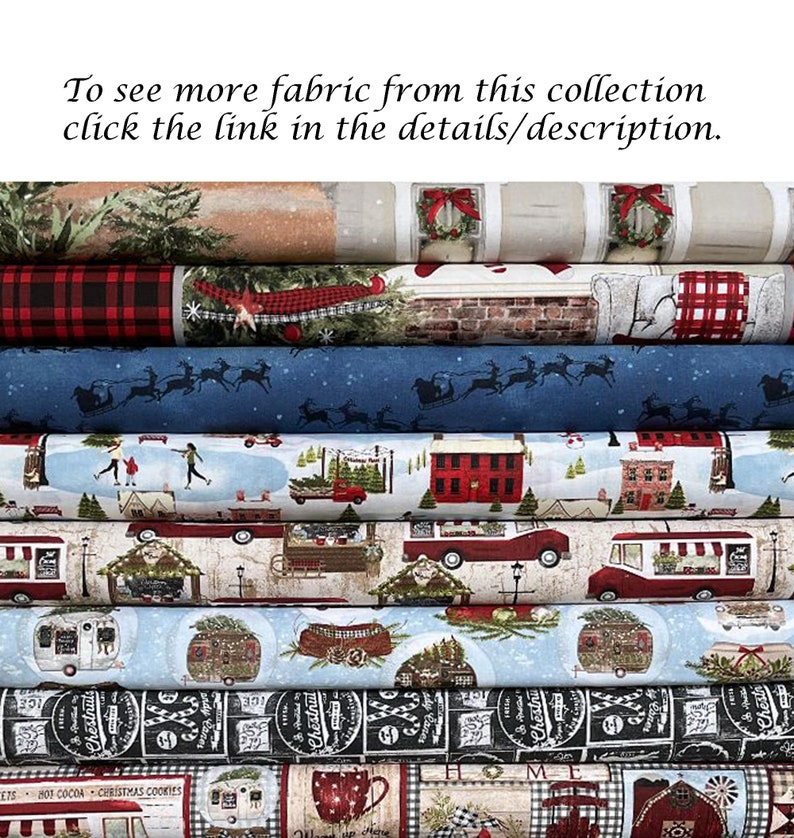 Rustic Christmas Fabric Panel Pillow Fabric 3 Wishes A Etsy