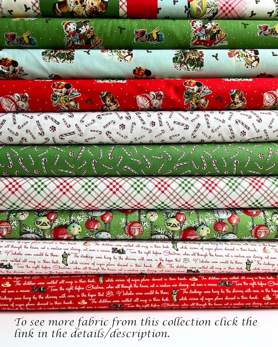 Christmas Joys Candy Canes Green -- Riley Blake Designs – Three Little  Birds Sewing Co.