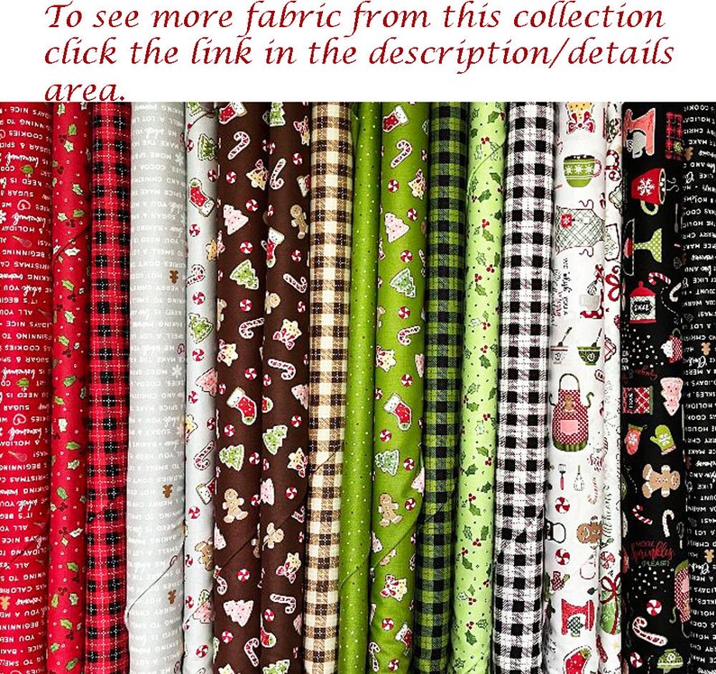 Brown Christmas Cookies Fabric Maywood Studio Jingle & Whisk Etsy