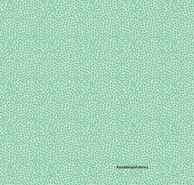 1/2 Yard On Our Way Dots Teal by Riley Blake 100% Cotton C4125-TEAL 