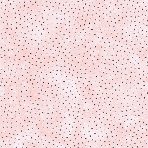 Tiny Black Dots on Pink Fabric Maywood Studio Measure Twice - Etsy