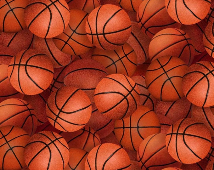 Basketball Fabric Sports Fabric Elizabeth's Studio 221 Etsy