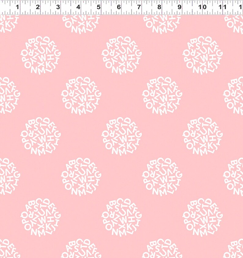 Organic Cotton Pink Baby Quilt Fabric by the Yard Clothworks Etsy