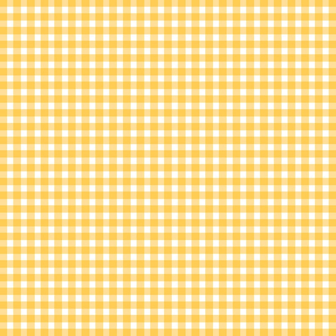 1/8 Yellow Check Fabric, Maywood Studios Beautiful Basics 610S3