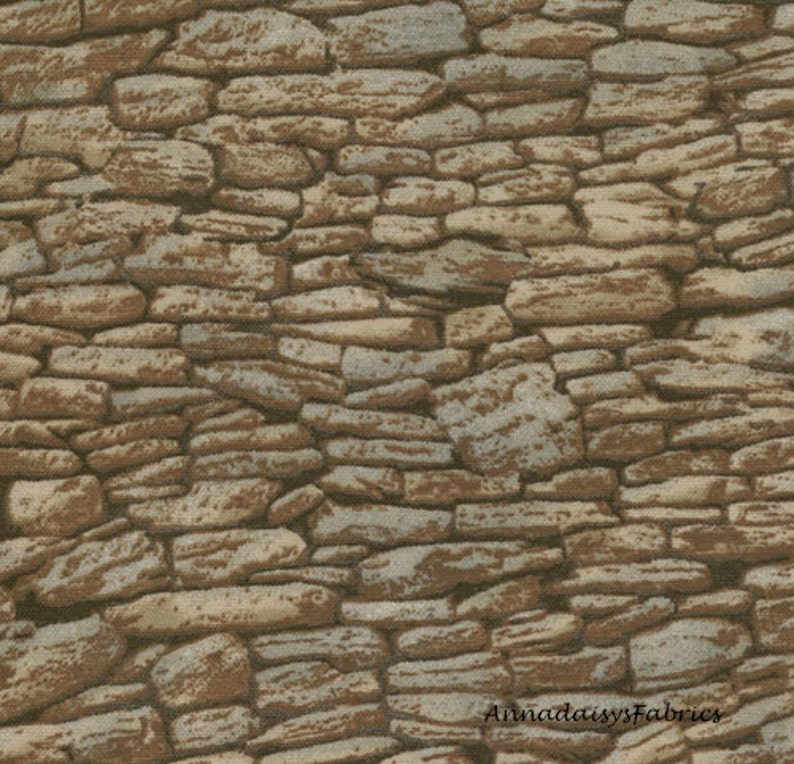 Rock Wall Landscape Fabric Moda 15637 16 Modascapes Stone - Stone Wall Cotton Fabric Rock Wall Landscape Fabric Moda 15637 16 Modascapes Stone - Stone Wall Cotton Fabric