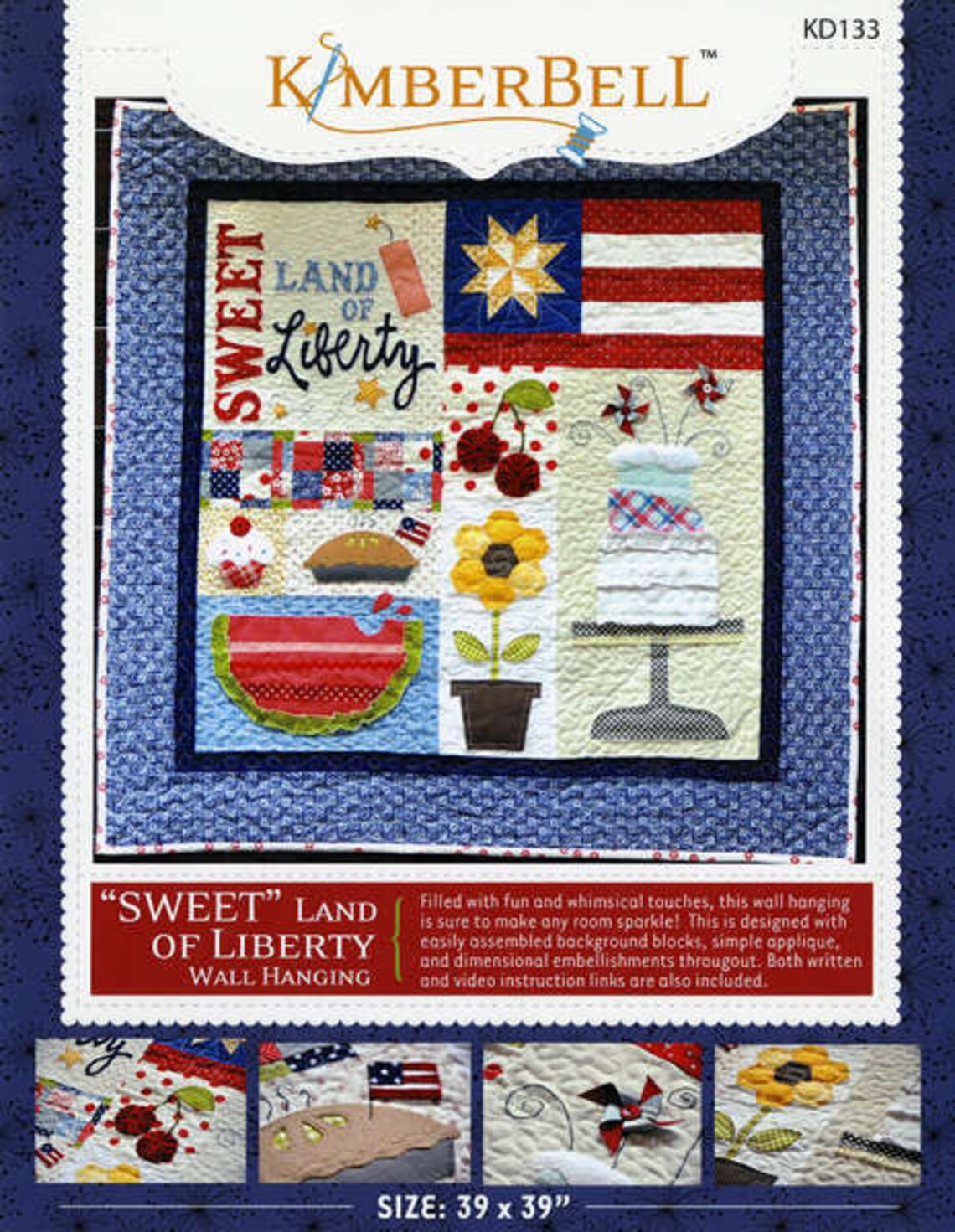 4th of July Quilt Pattern Kimberbell KD133 Sweet Land of Etsy