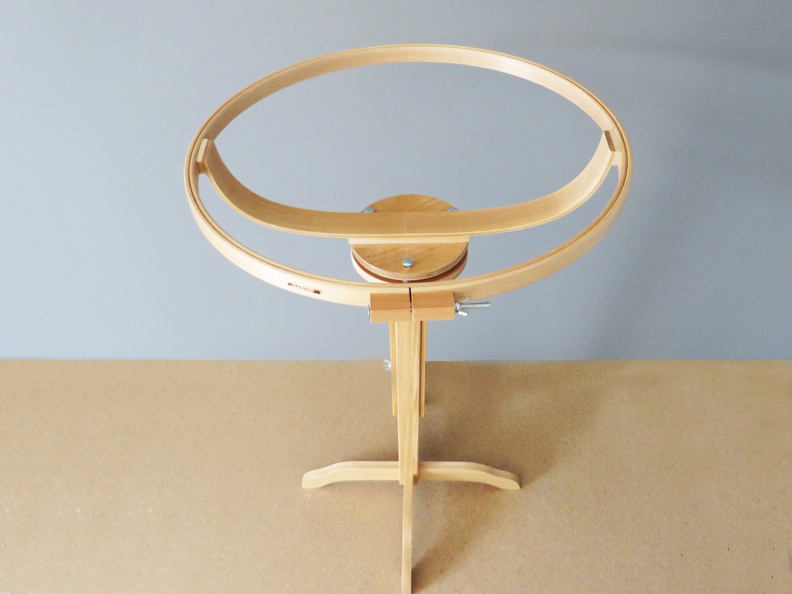 Rotating Quilting Hoop With Stand Adujstable Stand Etsy