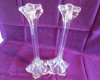 Mikasa Crystal Candlesticks Etsy