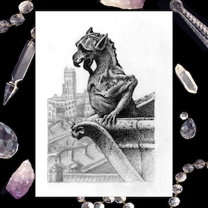 The Wyvern - Gargoyle of Notre Dame Art Print