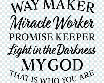 Way Maker Sinach Lyrics Art Print, Way Maker Lyrics, Way Maker, Miracle  Worker, Promise Keeper, Light in the Darkness, My God, Wall Sign -   Singapore