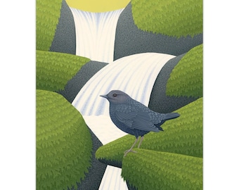 American Dipper Folded Greeting Card